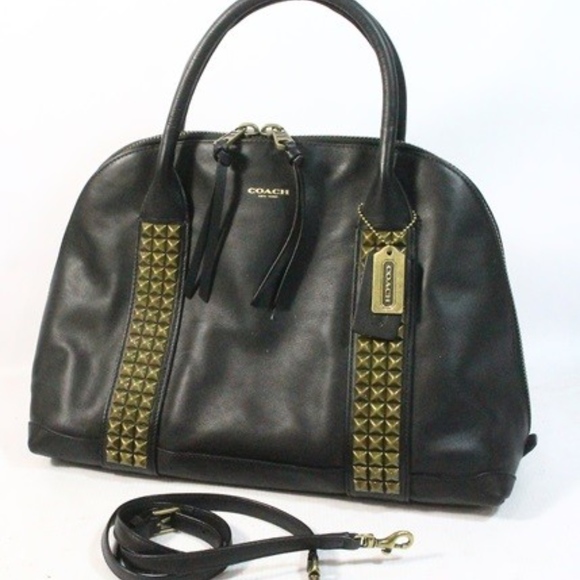 🛑SOLD🛑COACH Bleecker Studded Preston Satchel - Picture 3 of 8